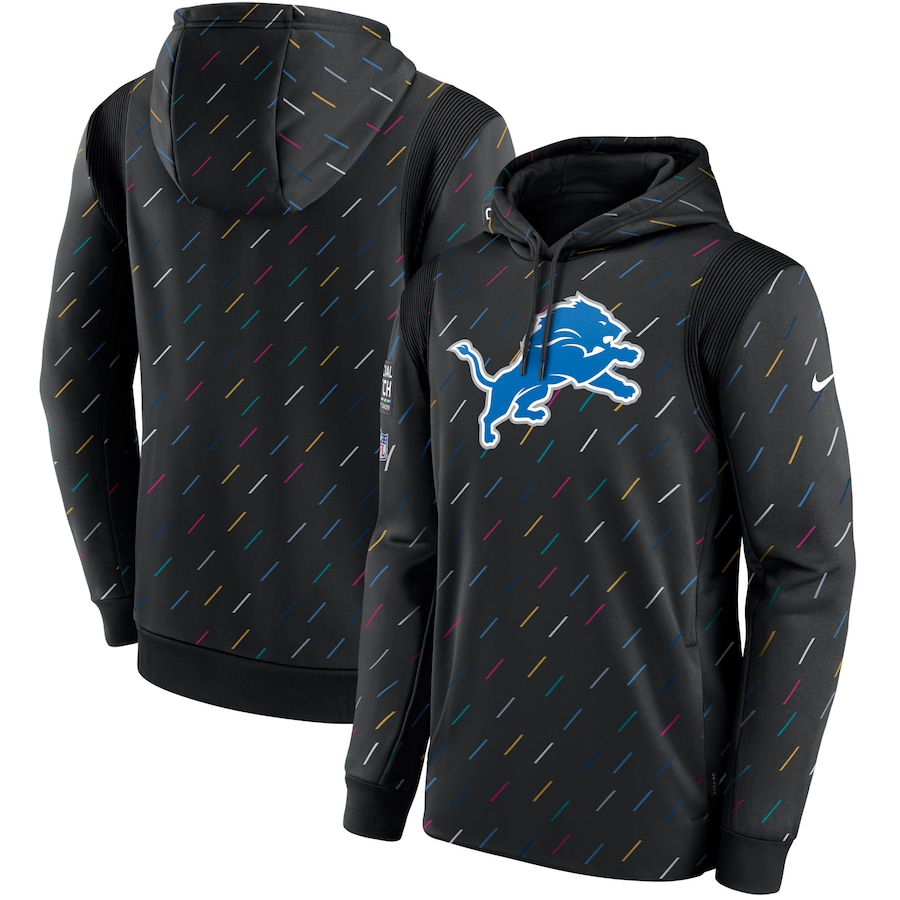 Women NFL Detroit Lions 2025 Nike black hoodie->women nfl jersey->Women Jersey